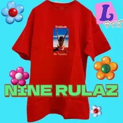 【新品未使用】NINE RULAZ GratitudeTシャツ Lサイズ レッドのサムネイル