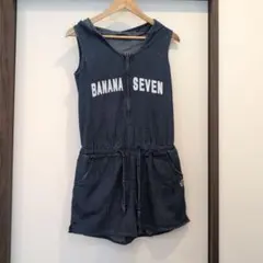 BANANA SEVEN フード付きデニムジャンプスーツのサムネイル