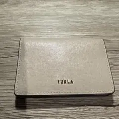 [期間限定値下げ中]FURLA ベージュ レザー 名刺入れ