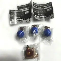 ONEPIECE　ネットフリックス　めじるしアクセサリー　4個　ゴムゴムの実