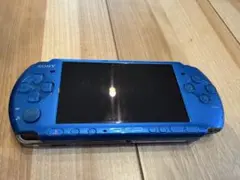 【動作確認済み】PSP3000 本体 ブルー 充電器付き メモリースティック付き