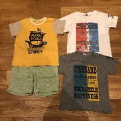 babyGapなど男の子90㌢4点セット(Tシャツ3枚、半ズボン1枚)