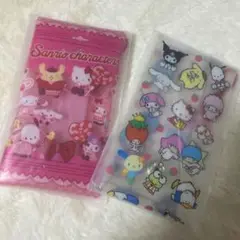 サンリオ いちご新聞付録★キャラフルクリアケース 2種/新品未開封
