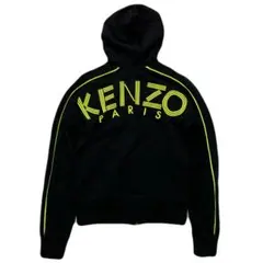 ケンゾー ジップアップ パーカー パイピング バックロゴ レディース Sのサムネイル