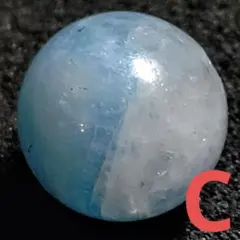 ★クォーツwithアクアマリン 8.8ミリ珠ビーズC(珍品！)