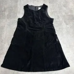 KUMIKYOKU ブラック ジャンバースカート S