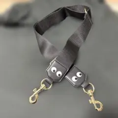 ブラック目デザインショルダーストラップ