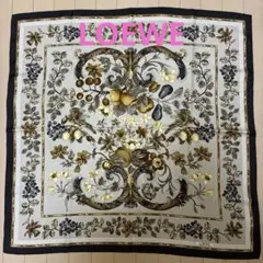 LOEWE ロエベ　MARMOLES DEL PRADO シルク　スカーフ　総柄