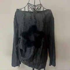 y2k grunge 00s damage star tops