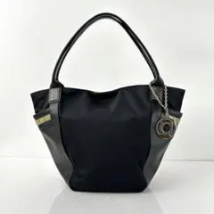 【美品✨️】BEAUGLAND レザー クロコダイル ナイロン トートバッグ 黒のサムネイル