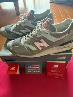【希少/USA製】ニューバランス M997CHT グレー×オレンジ 28.0cm