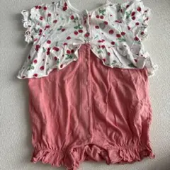 SLAP SLIP いちご柄ロンパース 70