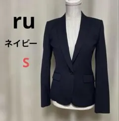 ru アールユー ジャケット ネイビー 濃紺 Sのサムネイル