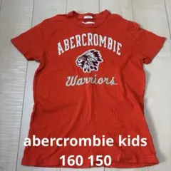 abercrombie kids オレンジ ロゴ　Tシャツ 160 150