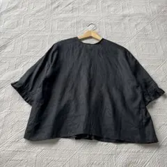 美品】ADORE ドルマンシャツ リネン100% ブラウス ブラック 38 - メルカリ