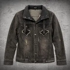 lgb ライダースジャケット　ifsix kmrii デニムジャケット バックプリント ifsixwasnine LGB KMRii - メルカリ