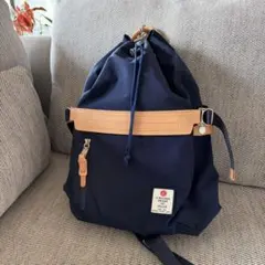 まさし様専用　未使用✨ASSOV ナイロン ドローストリング　リュック ネイビーのサムネイル
