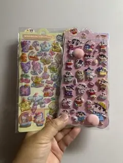 クレヨンしんちゃん ボンボンドロップ風シール2シートセット