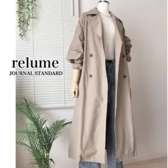 【2025SS】relume コットンナイロンライトトレンチコート ベージュ