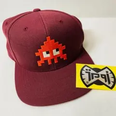 スプラトゥーン イカベーダーキャップ マルーン ステッカー付き