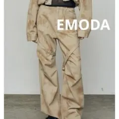 【新品タグ付き】EMODA カーゴベルトルーズジーンズ