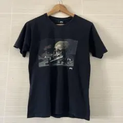 Stussy スカルプリント Tシャツ 黒