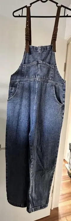 ★ デニムサロペット ブラウンストラップ付き ★