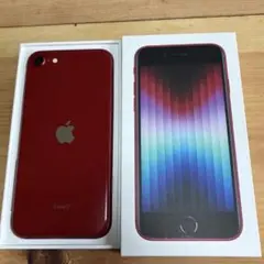 未使用　Apple iPhone SE 第3世代 レッド