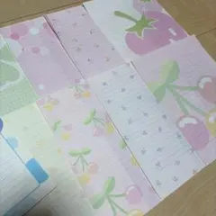 メモ帳　レターセット　フルーツ　まとめ売り