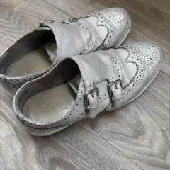 COLE HAAN メタリックシルバー ダブルモンクシューズのサムネイル