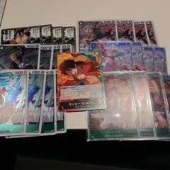 赤緑ルフィデッキパーツ　シャンクスSR、ウタSR各4枚