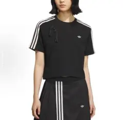 新品XS adidasレディース 半袖Tシャツ ブラック KB6398