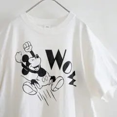 ボンジュールサガン ディズニー 別注 ミッキーマウス プリント半袖Tシャツ 白のサムネイル