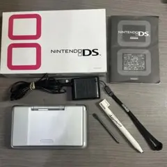 【箱・説明書・充電器付】初代ニンテンドーDS プラチナシルバー 訳あり稼働品