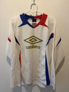 Umbro 長袖シャツ L ホワイト/レッド/ブルー