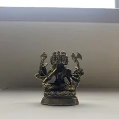 ダッタトレーヤ（ヴィシュヌ・シヴァ・ブラフマー）像 金属製 4cm