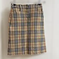 バーバリーBurberry ノバチェック ボックスプリーツスカート36 - メルカリ