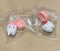 カプセルトイ　サンリオキャラクターズ みんなでなっちゃお！歯　キティ　マイメロ