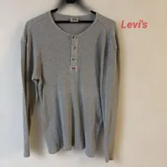 Levi's 80〜90sヘンリーネック リブ 長袖 カットソーサーマル グレーのサムネイル
