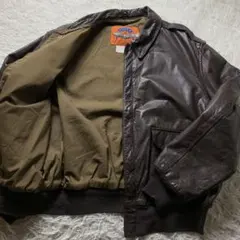 【雰囲気抜群】COOPER フライトジャケット ブラウン 本革 USA製 48L