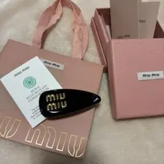 正規品 新品未使用 MIU MIU シルク シュシュ ドット柄 ネイビー - メルカリ
