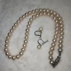 ヴィンテージ パール ネックレス イヤリング