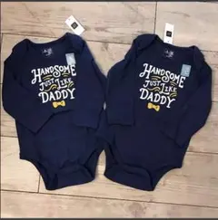 新品タグ付き！babygap 長袖ボディ 80 2枚セット