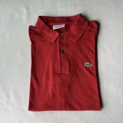 CHEMISE LACOSTE フランス製 ポロシャツ レッド Sのサムネイル