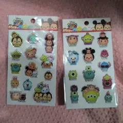 ディズニー ツムツム ぷっくりシール 2枚セット