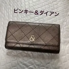 Pinky &Dainne 【キャビアシボ革】長財布 ブロンズ 焦茶のサムネイル