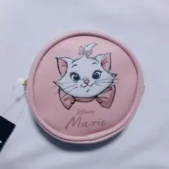 未使用☆ディズニー　マリーちゃん　丸ポーチ