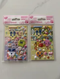 新品たまごっち たまもりシール リフィル2点まめっち みみっちくちぱっちめめっち