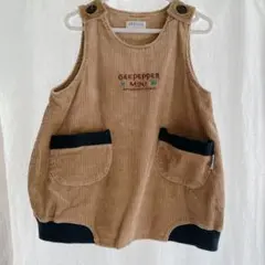 ジャンパースカート　コーデュロイ　女の子　90 ジャンバースカート