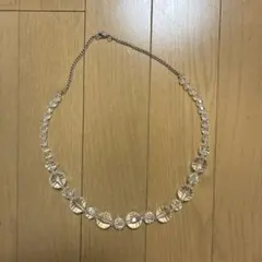 クリアビーズ ネックレス